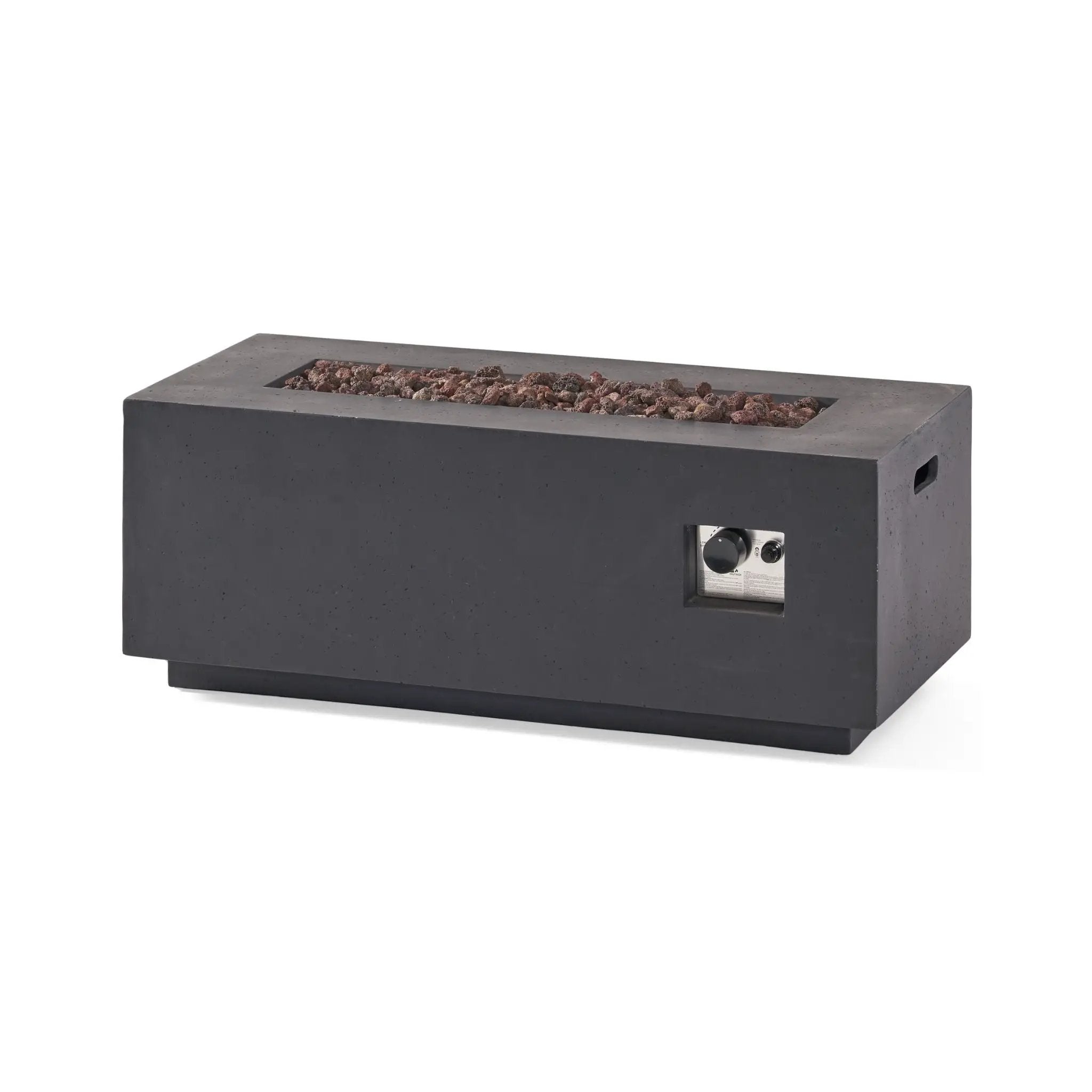 Alora Premium Outdoor Contemporary 40K BTU Rectangular Propane Gas Fire Pit Table (SAK96153) by SAKSBY WHOLESALE