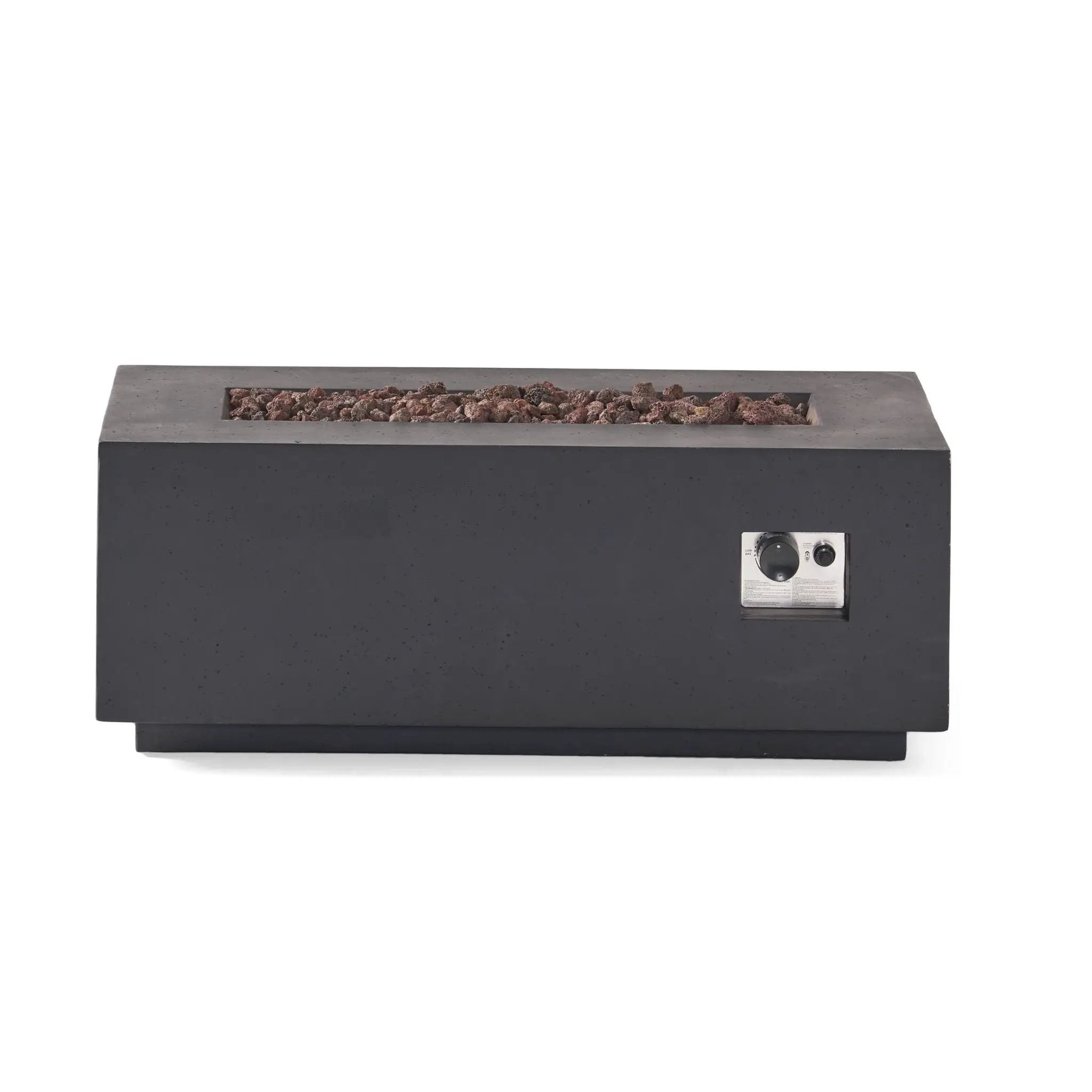 Alora Premium Outdoor Contemporary 40K BTU Rectangular Propane Gas Fire Pit Table (SAK96153) by SAKSBY WHOLESALE
