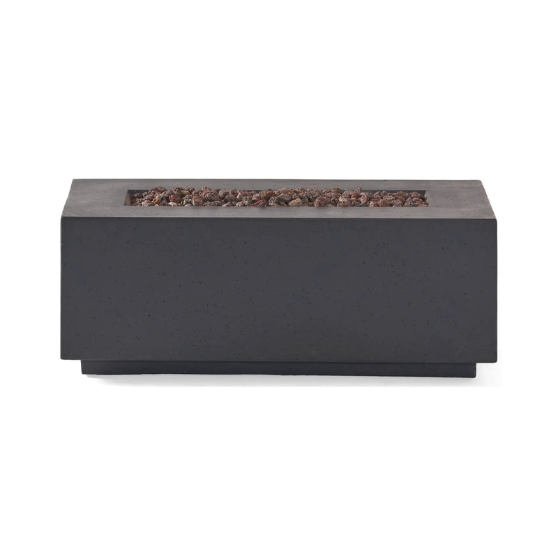 Alora Premium Outdoor Contemporary 40K BTU Rectangular Propane Gas Fire Pit Table (SAK96153) by SAKSBY WHOLESALE