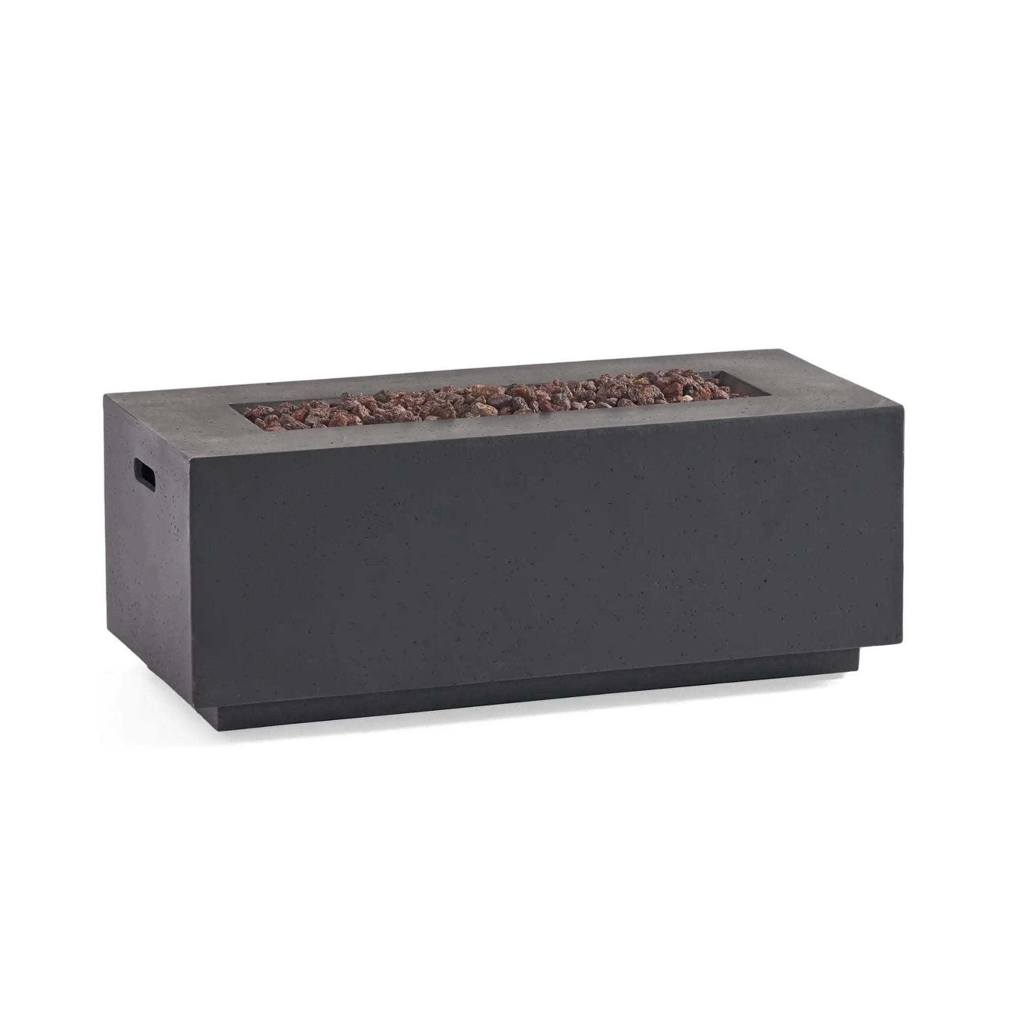 Alora Premium Outdoor Contemporary 40K BTU Rectangular Propane Gas Fire Pit Table (SAK96153) by SAKSBY WHOLESALE