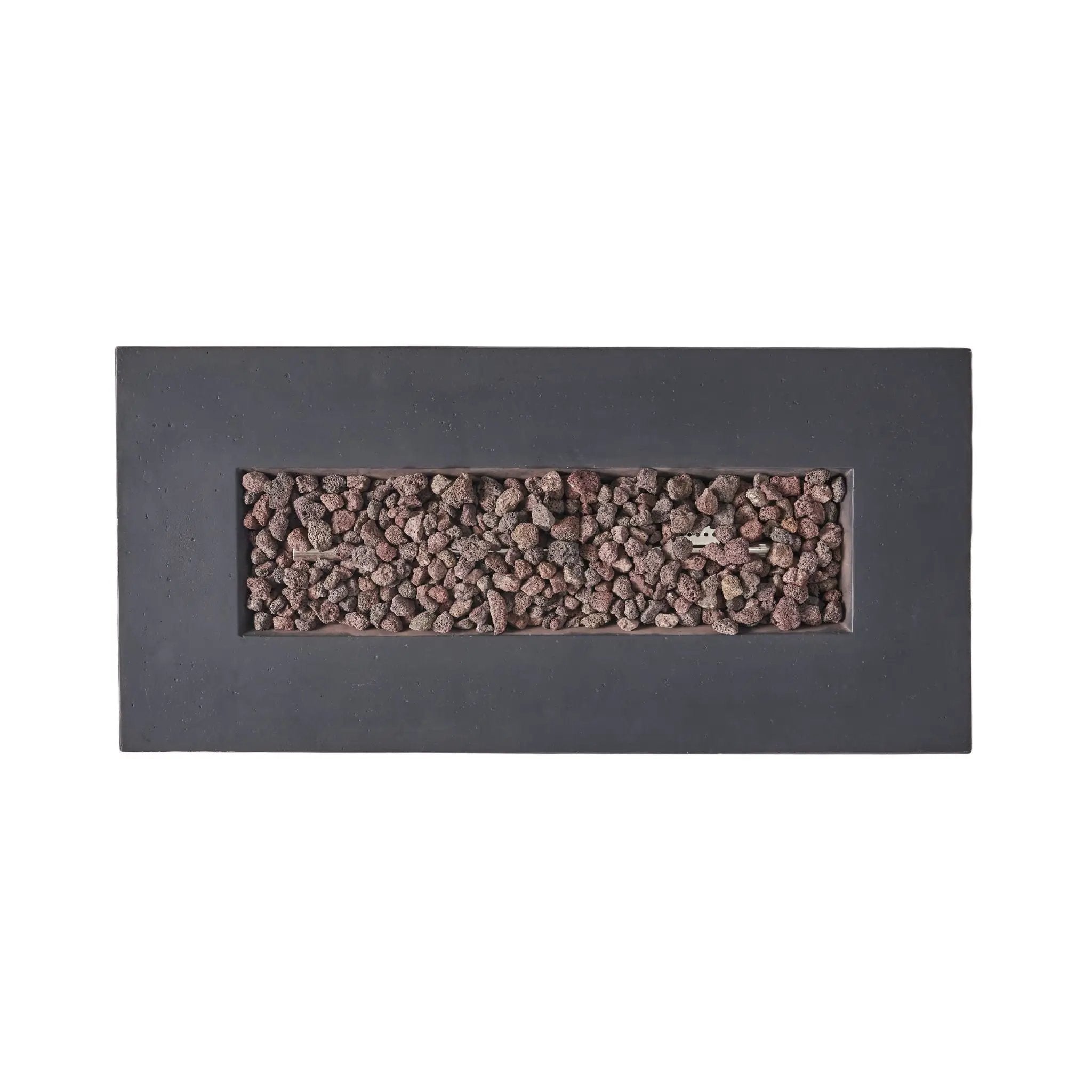 Alora Premium Outdoor Contemporary 40K BTU Rectangular Propane Gas Fire Pit Table (SAK96153) by SAKSBY WHOLESALE