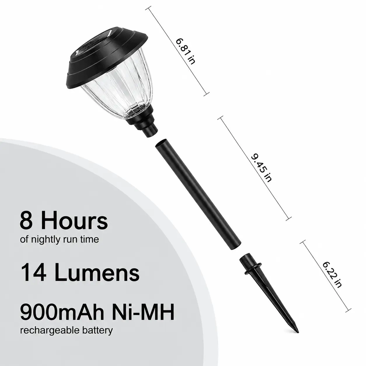 Alpan 10 Pack Solar Pathway LED Lights Outdoor-Stainless Steel 15 Lumen( Bronze ) by Outdoor Solar Outlet