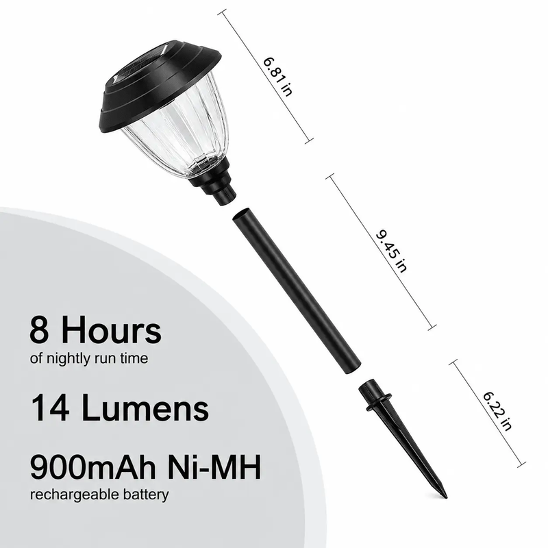 Alpan 10 Pack Solar Pathway LED Lights Outdoor-Stainless Steel 15 Lumen( Bronze ) by Outdoor Solar Outlet