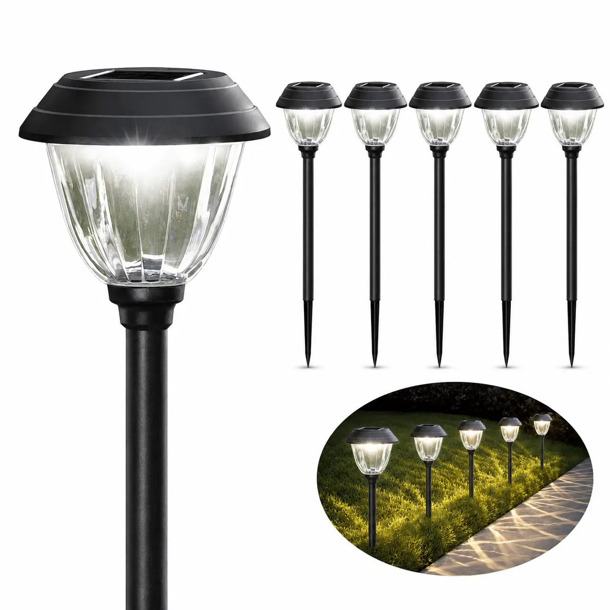 Alpan 10 Pack Solar Pathway LED Lights Outdoor-Stainless Steel 15 Lumen( Bronze ) by Outdoor Solar Outlet