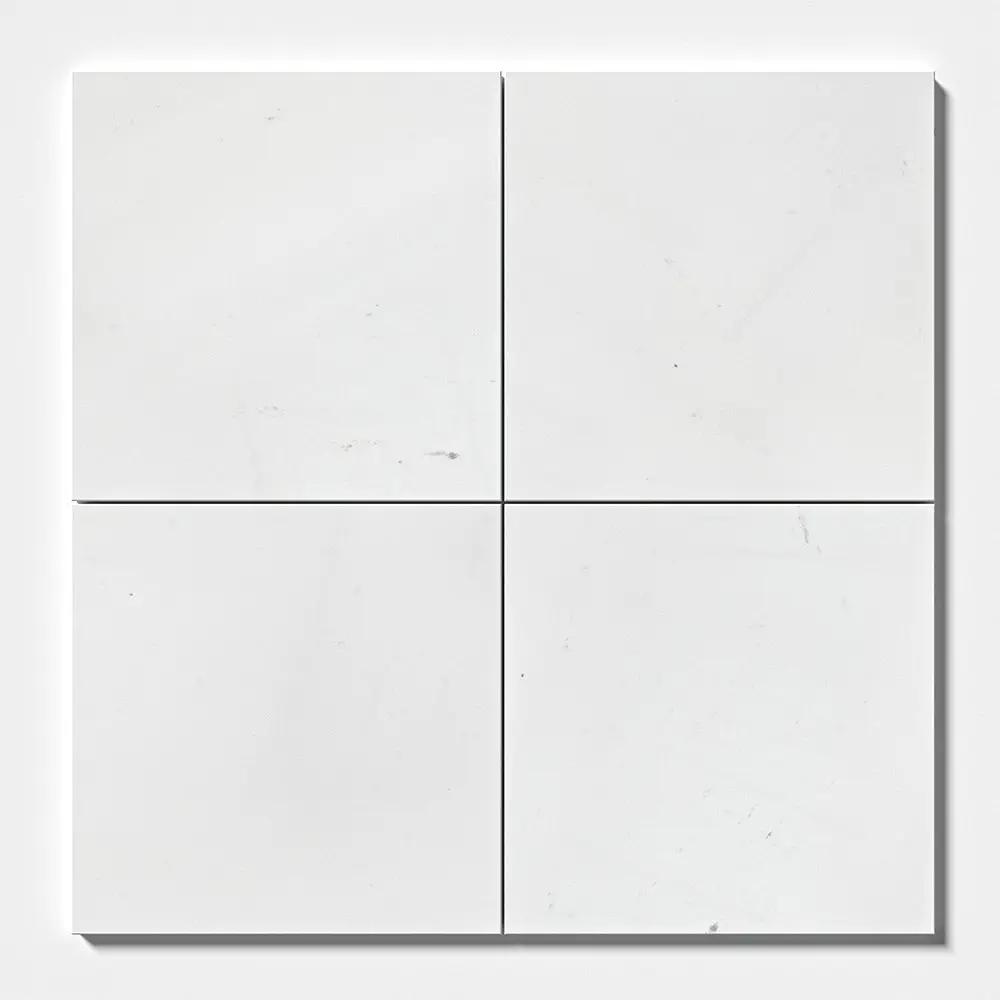 Alpina White Polished Marble Tiles 12x12 closeup 1