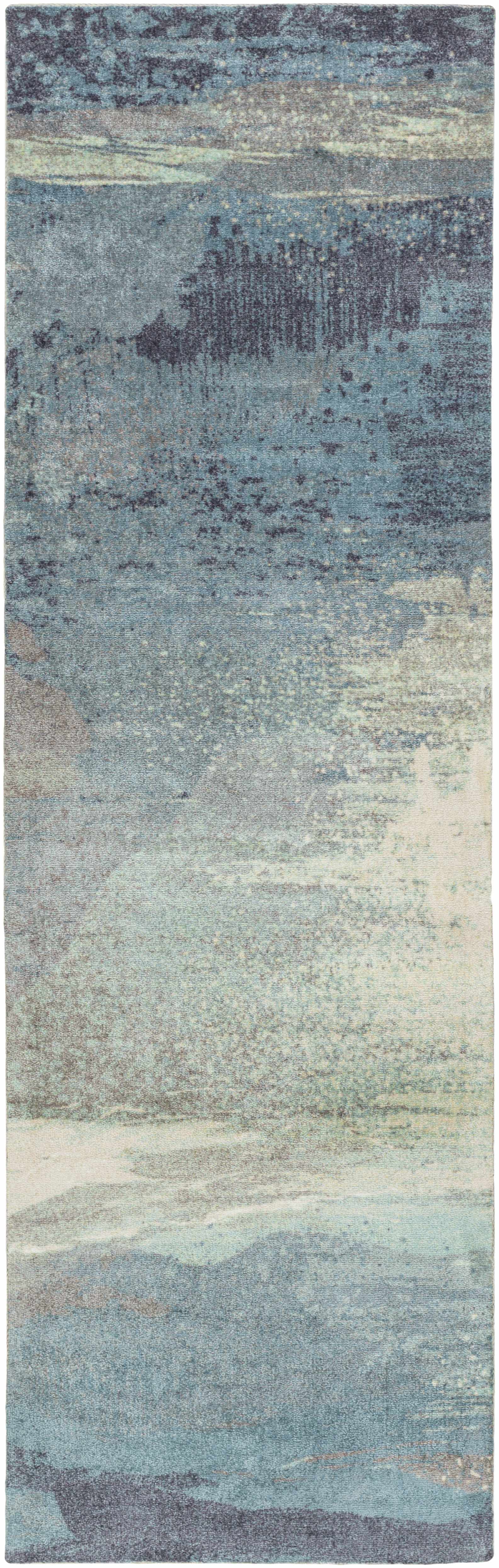 Alvaton Abstract Blue Rug by Boutique Rugs