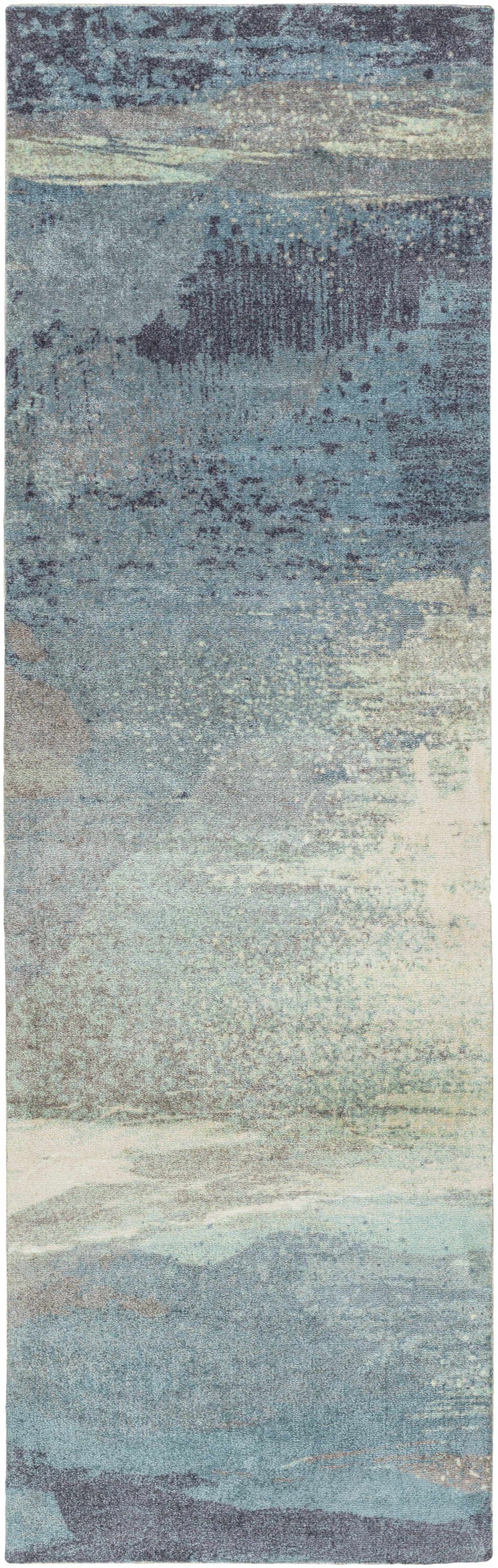 Alvaton Abstract Blue Rug by Boutique Rugs