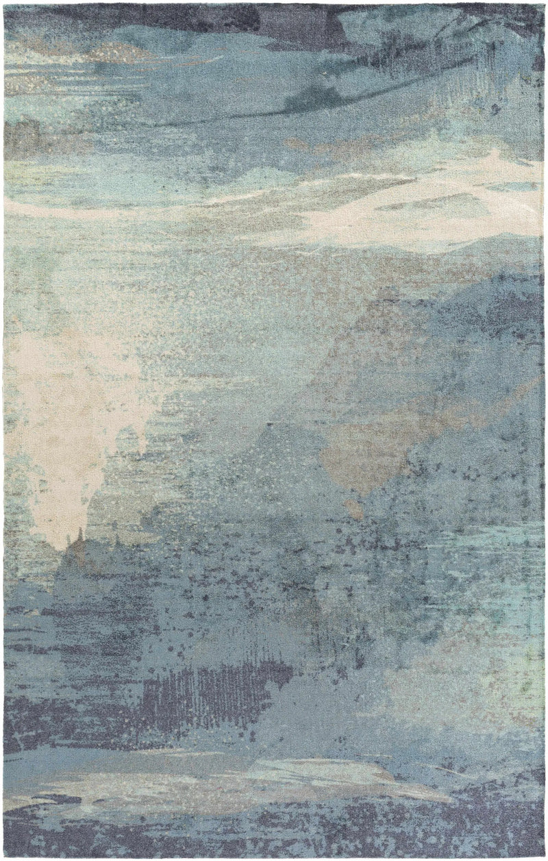 Alvaton Abstract Blue Rug by Boutique Rugs