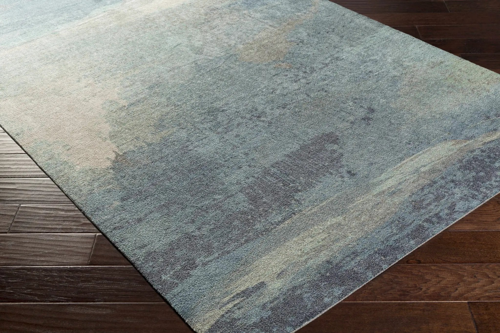 Alvaton Abstract Blue Rug by Boutique Rugs