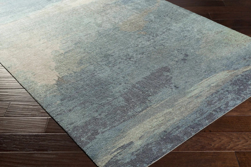 Alvaton Abstract Blue Rug by Boutique Rugs