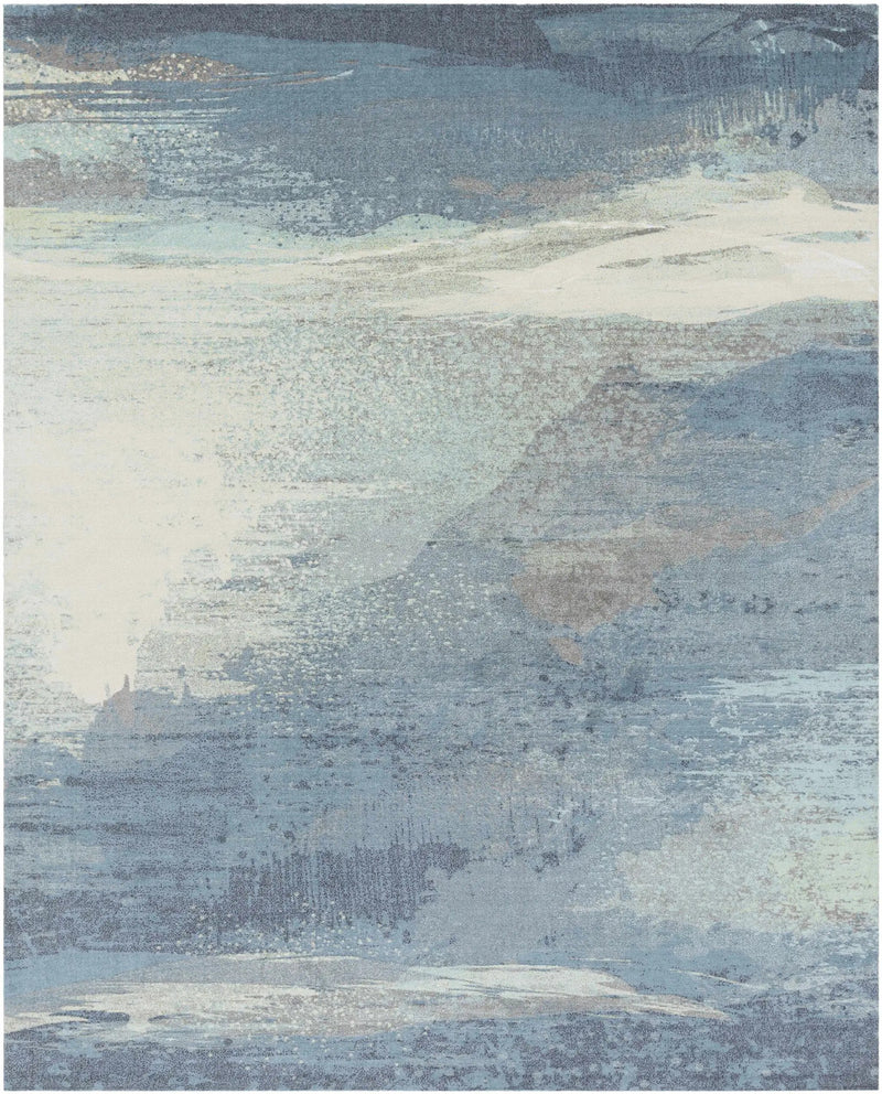 Alvaton Abstract Blue Rug by Boutique Rugs