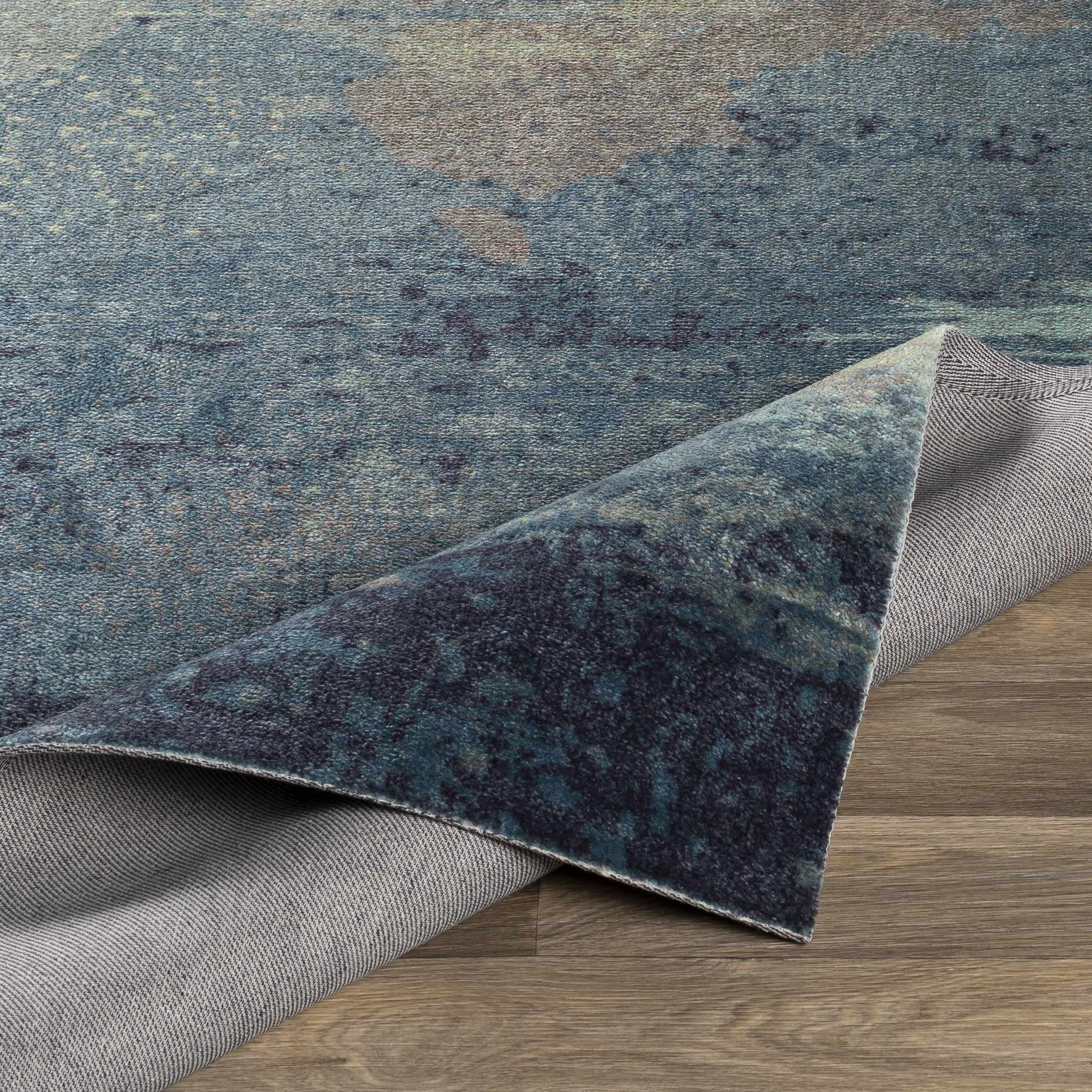 Alvaton Abstract Blue Rug by Boutique Rugs