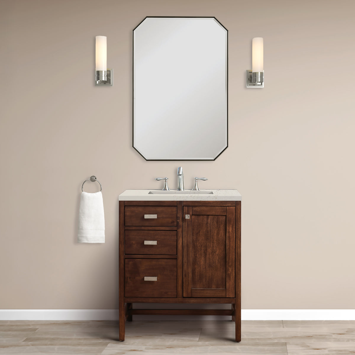 James Martin Addison 30" Single Bathroom Vanity, Mid-Century Acacia, view 24