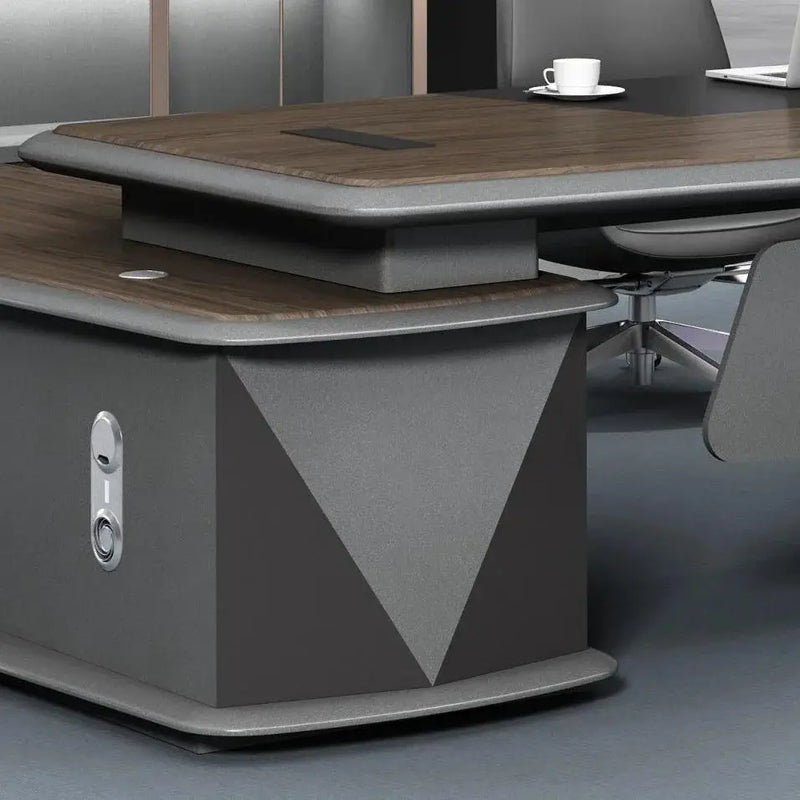 Alwin · Modern L-Shaped Executive Desk by Arc Grove