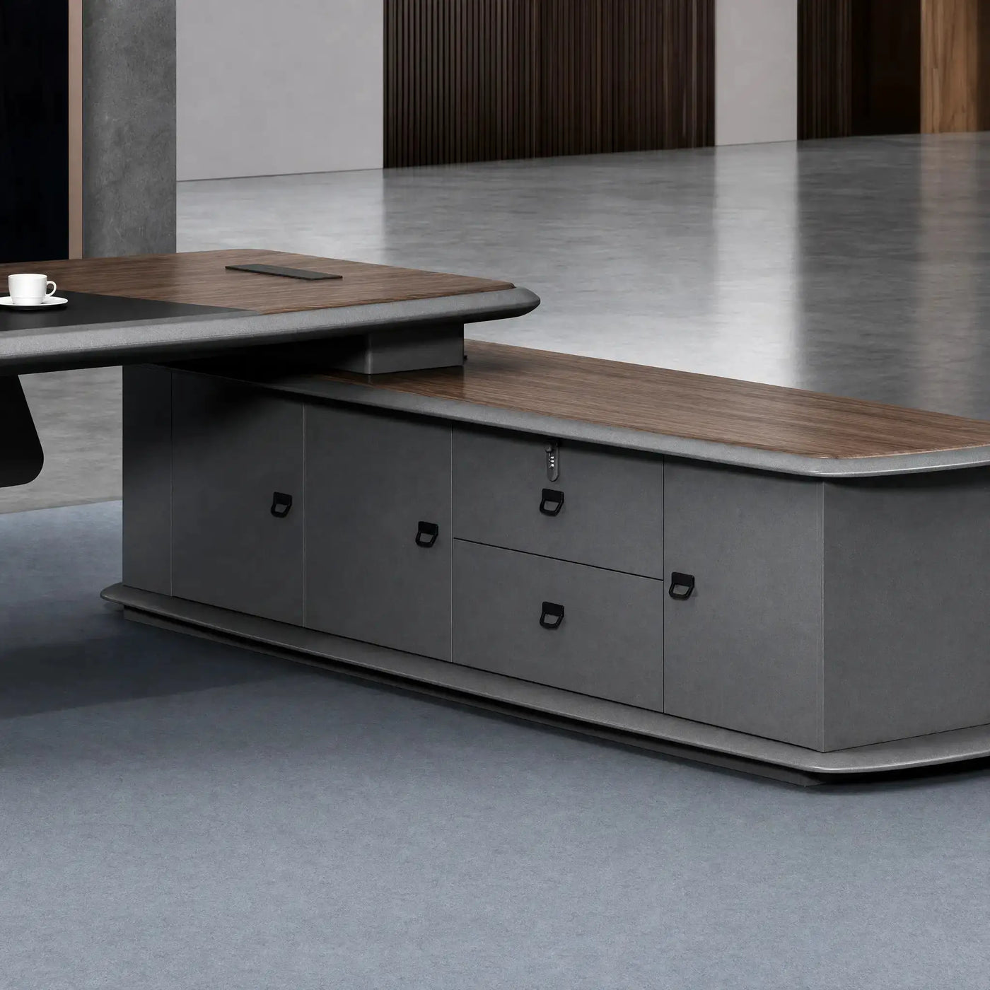Alwin · Modern L-Shaped Executive Desk by Arc Grove