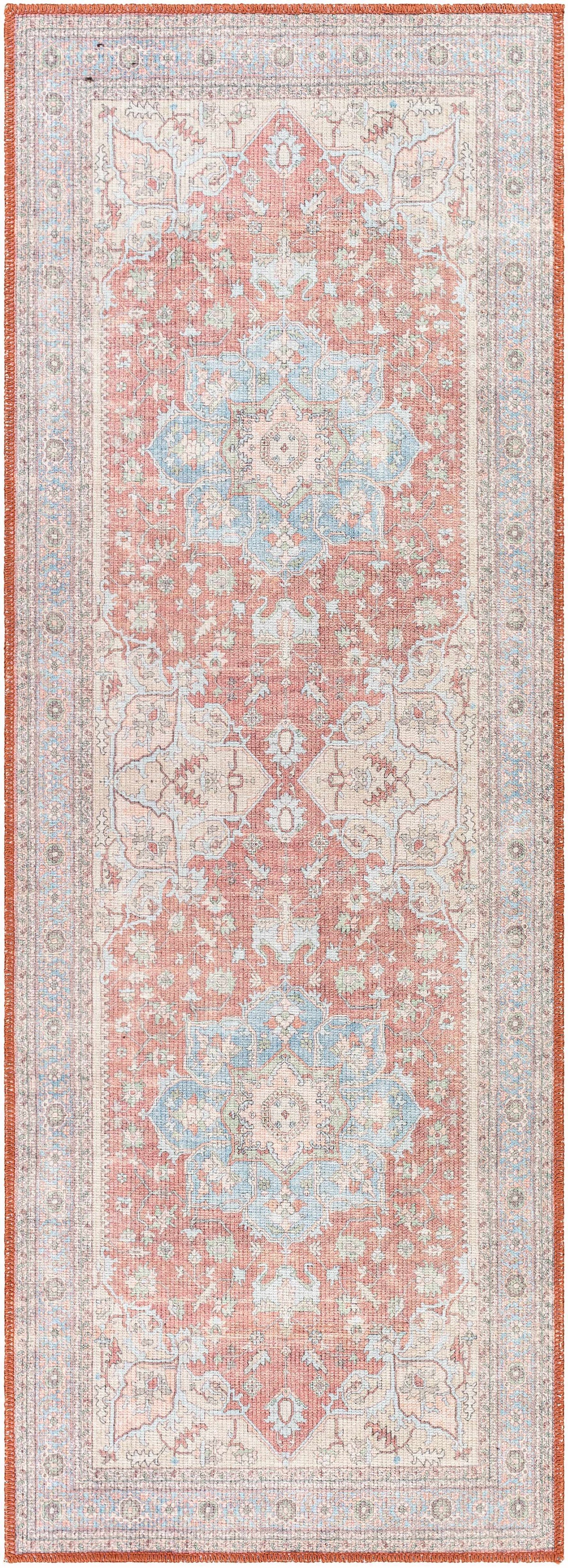 Brown Bagamanoc Medallion Washable Area Rug by Hauteloom