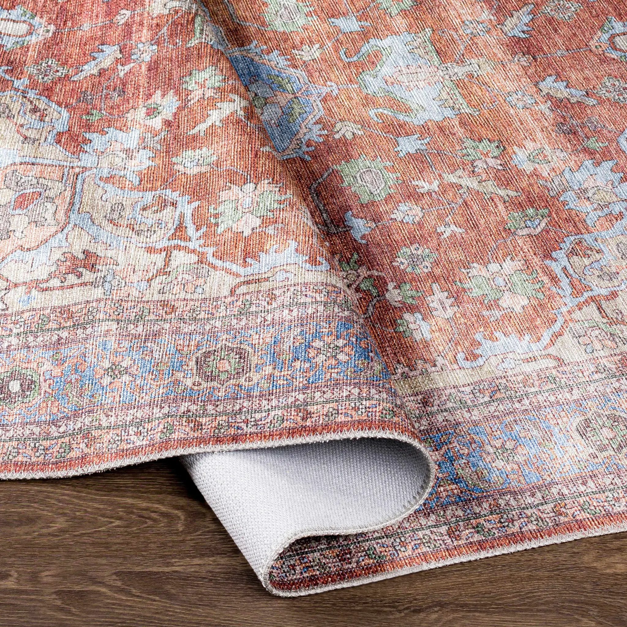 Brown Bagamanoc Medallion Washable Area Rug by Hauteloom