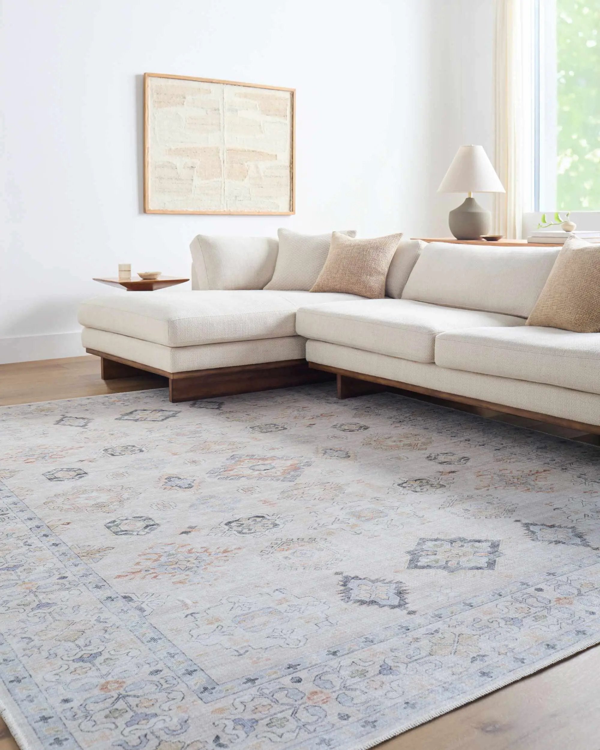 Beige Beckett Washable Rug - Clearance by Boutique Rugs