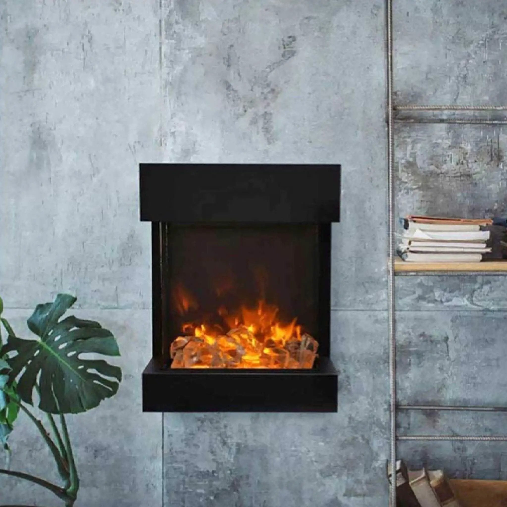 Amantii Cube 2025WM Freestanding Electric Fireplace [CUBE-2025WM] (SAK16508) by SAKSBY WHOLESALE
