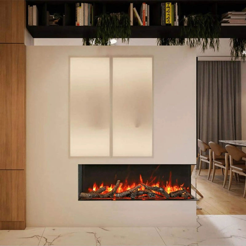 Amantii Tru-View Slim Smart 3-Sided Built-In Electric Fireplace [50/60-TRV-SLIM] (SAK28645) by SAKSBY WHOLESALE