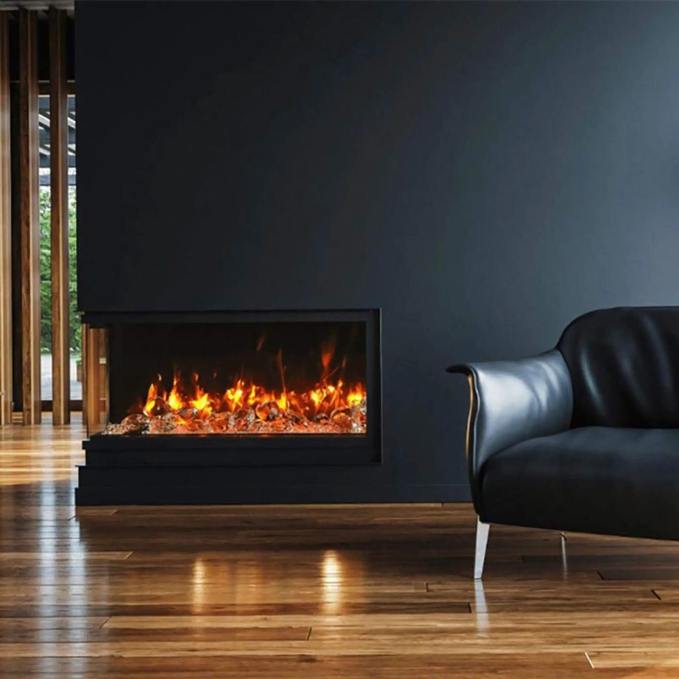 Amantii Tru-View Slim Smart 3-Sided Built-In Electric Fireplace [50/60-TRV-SLIM] (SAK28645) by SAKSBY WHOLESALE