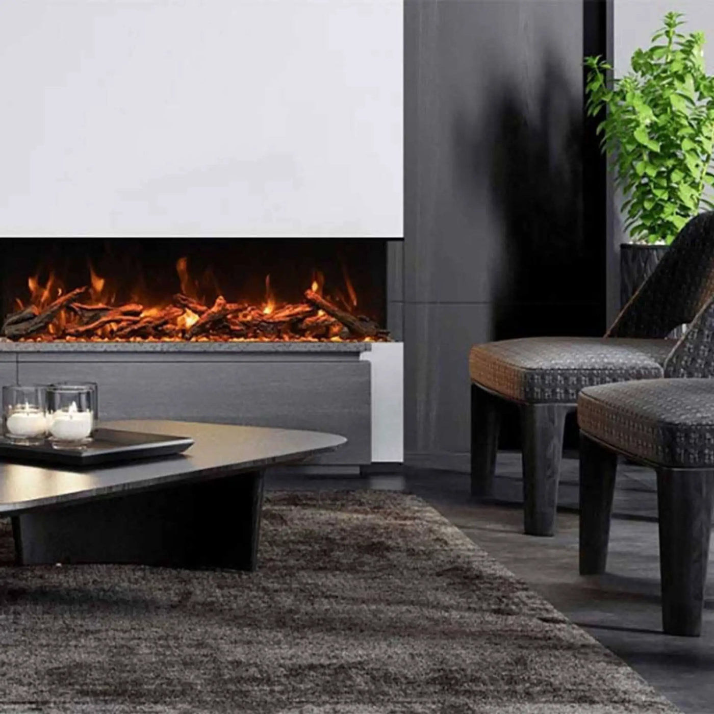 Amantii Tru-View XL Deep Smart Electric Fireplace [50/60/72-TRU-VIEW-XL] (SAK52864) by SAKSBY WHOLESALE