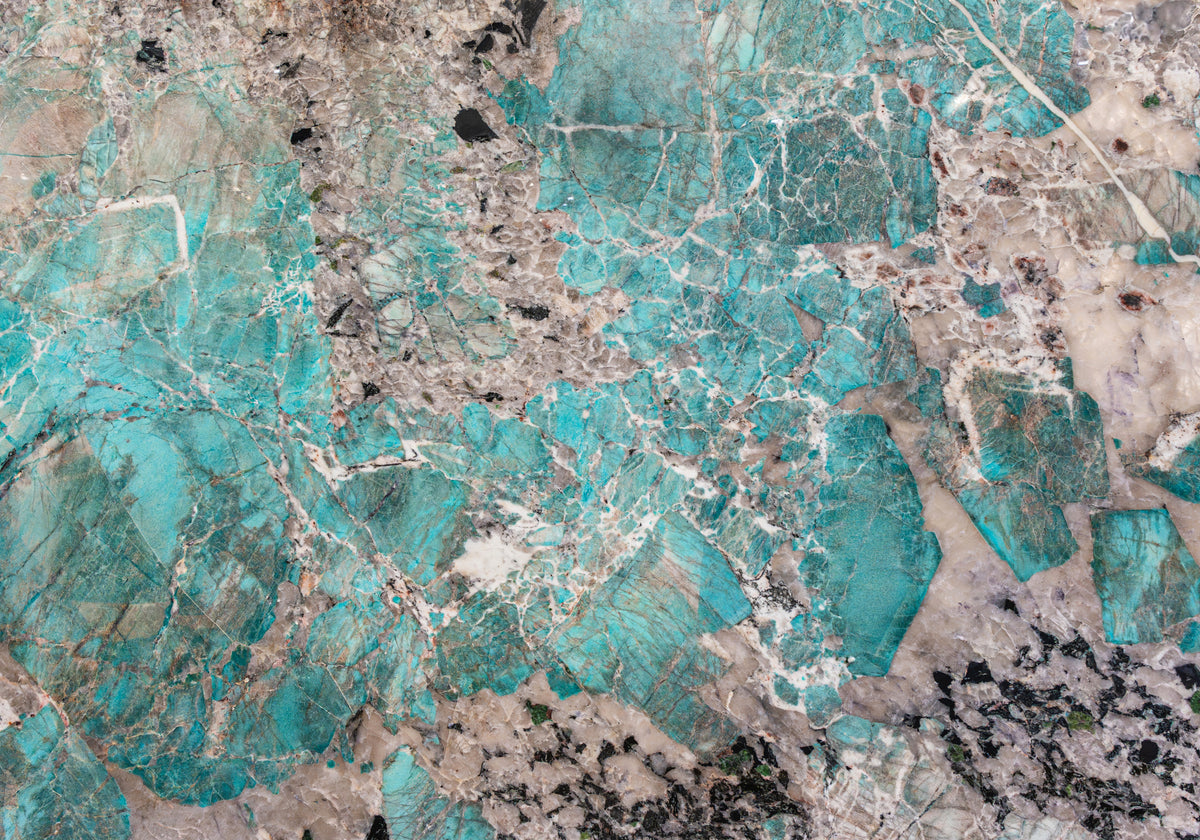 Amazonite Polished Quartzite Slab Random