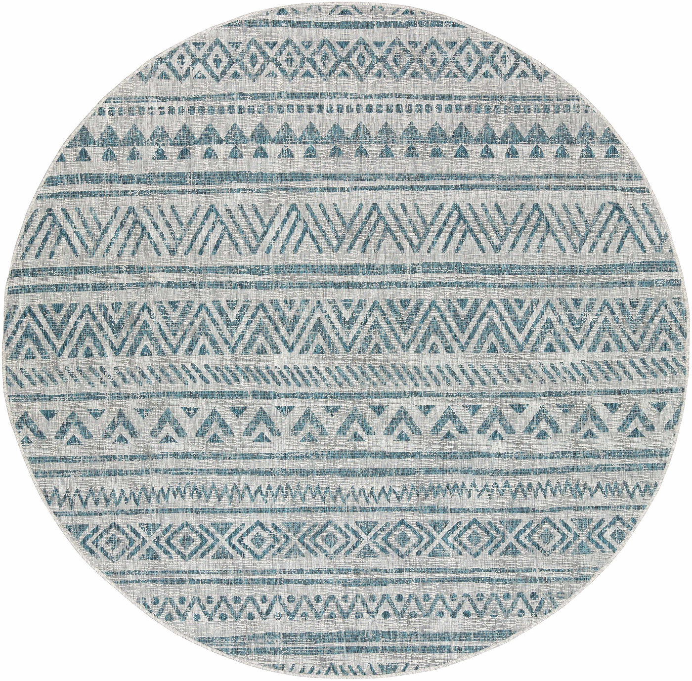 Novato Aqua All Over Pattern Performance Outdoor Rug by Boutique Rugs