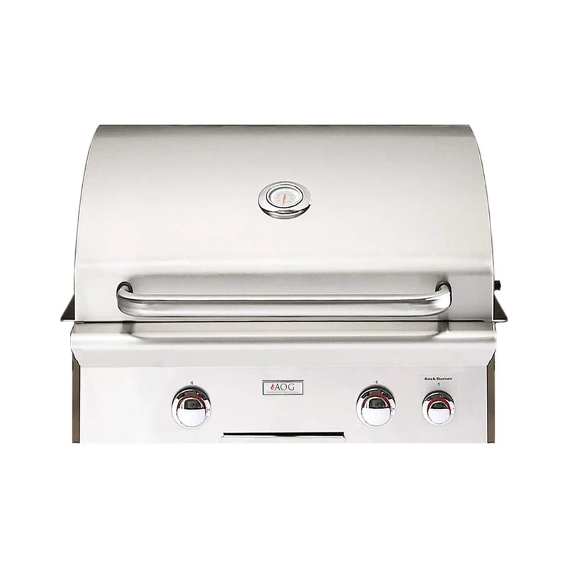 American Outdoor Grill T-Series 24-Inch 2-Burner Built-In Natural Gas Grill W/ Rotisserie Kit [24NBT] (SAK65205) by SAKSBY WHOLESALE