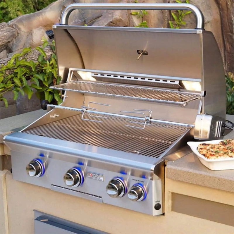 American Outdoor Grill L-Series 30-Inch 3-Burner Built-In Natural Gas Grill W/ Rotisserie Kit [30NBL] (SAK57636) by SAKSBY WHOLESALE