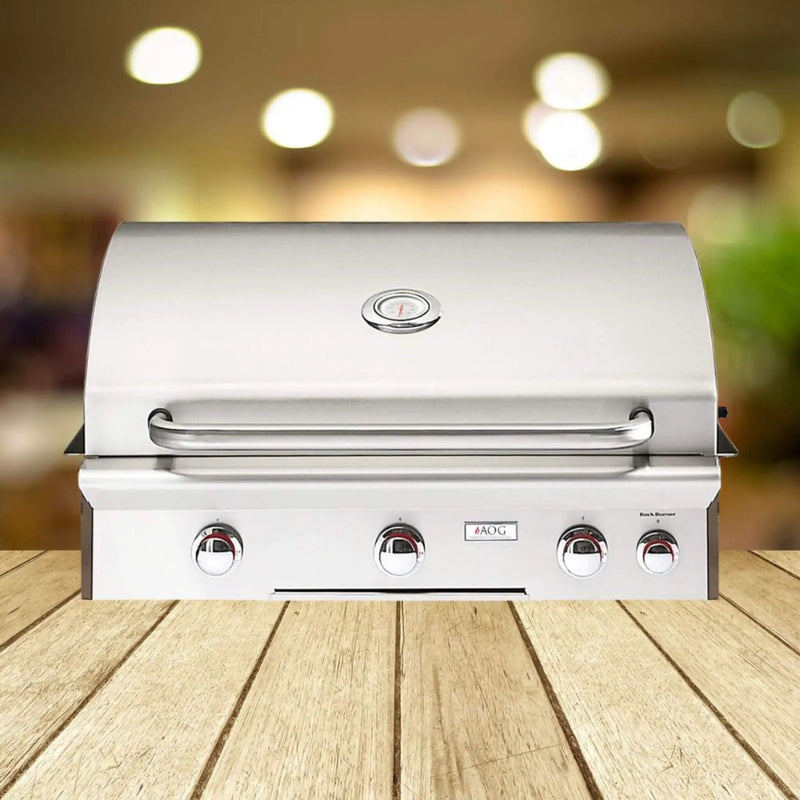 American Outdoor Grill L-Series 30-Inch 3-Burner Built-In Natural Gas Grill W/ Rotisserie Kit [30NBL] (SAK57636) by SAKSBY WHOLESALE