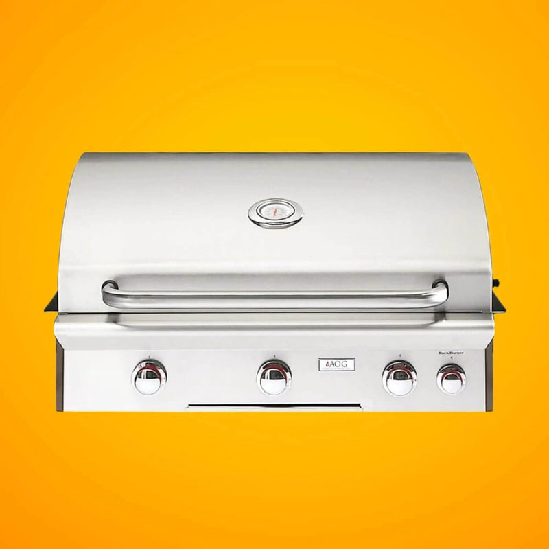 American Outdoor Grill L-Series 30-Inch 3-Burner Built-In Natural Gas Grill W/ Rotisserie Kit [30NBL] (SAK57636) by SAKSBY WHOLESALE