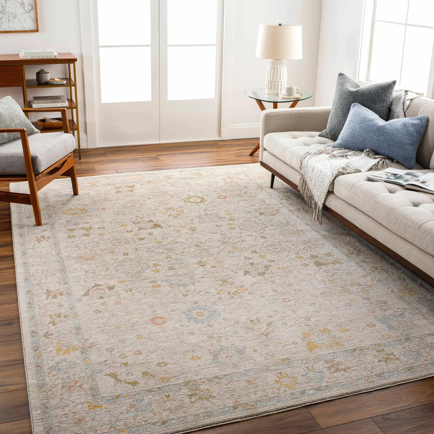 Amina Oushak Thick Luxe Area Rug by Boutique Rugs