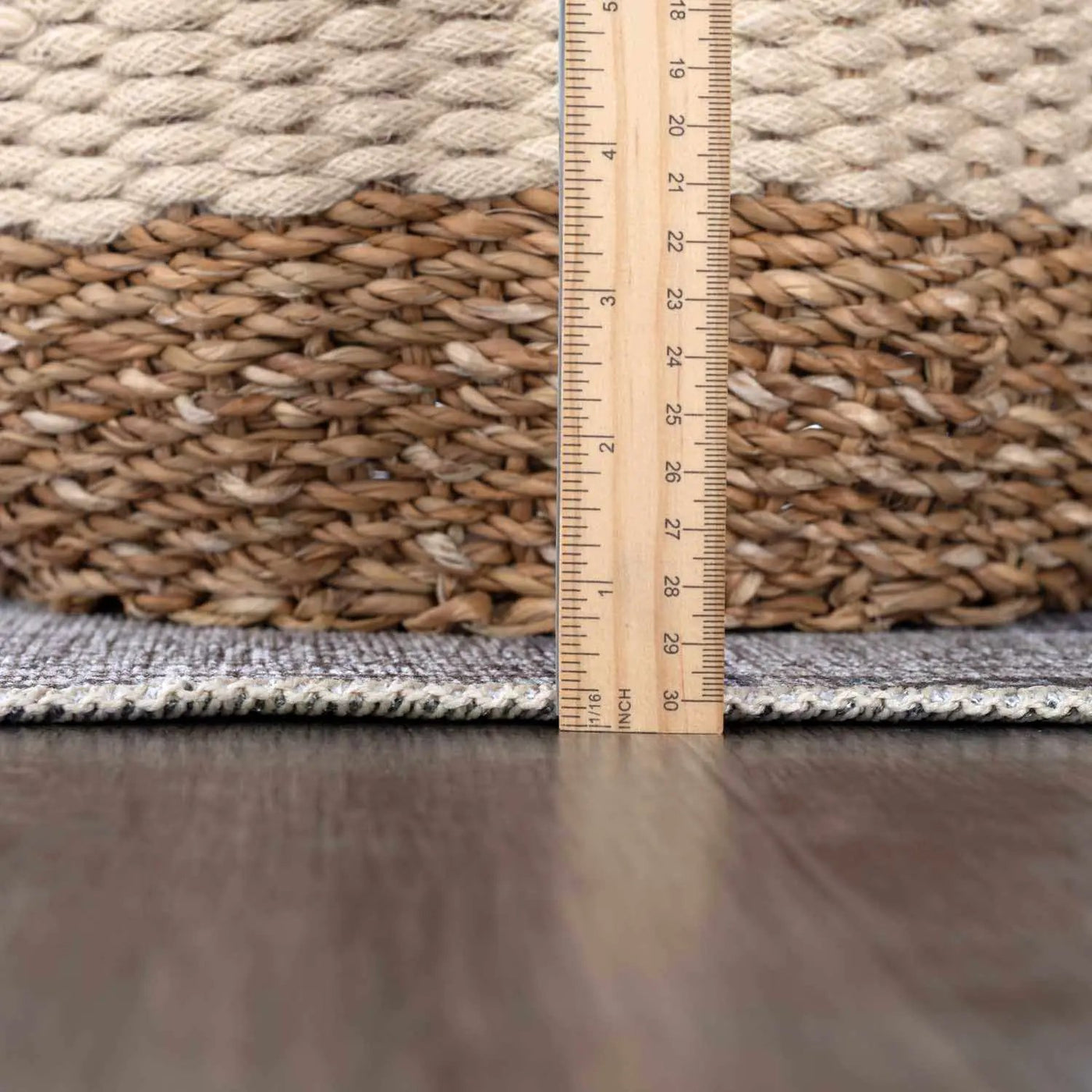 Barny Gray Denim Washable Rug - Clearance by Boutique Rugs