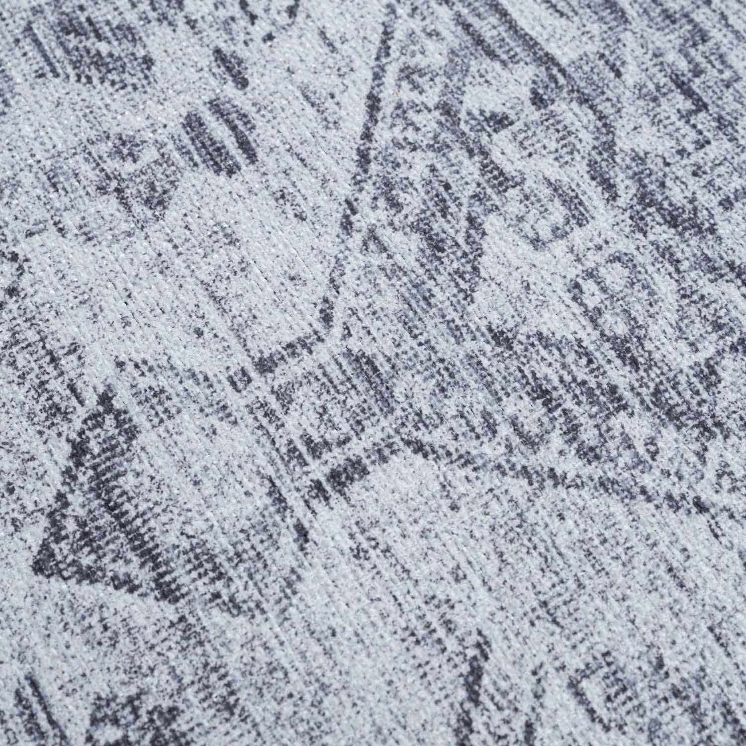 Barny Gray Blue Washable Rug - Clearance by Boutique Rugs