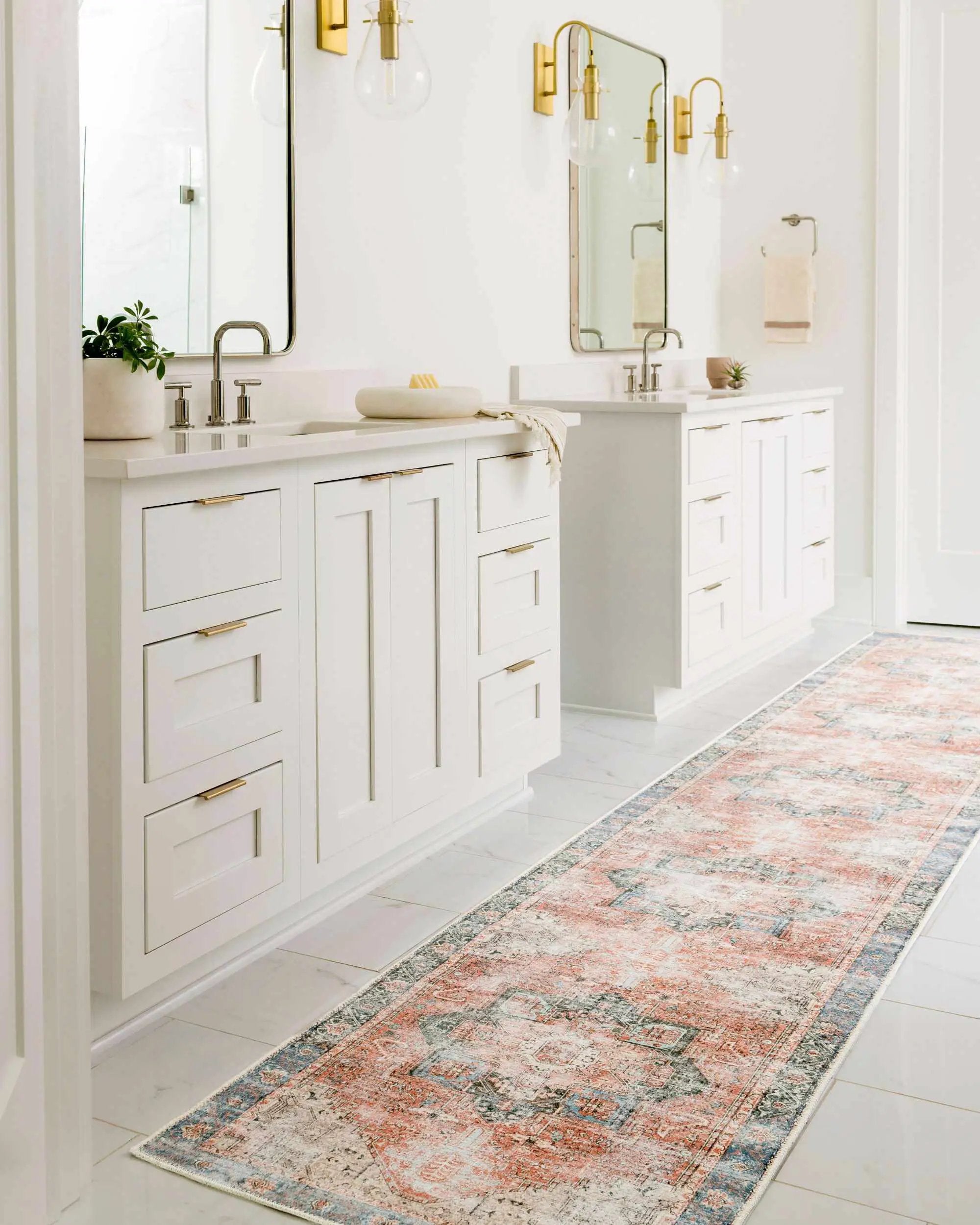 Rosman Distressed Washable Area Rug by Boutique Rugs