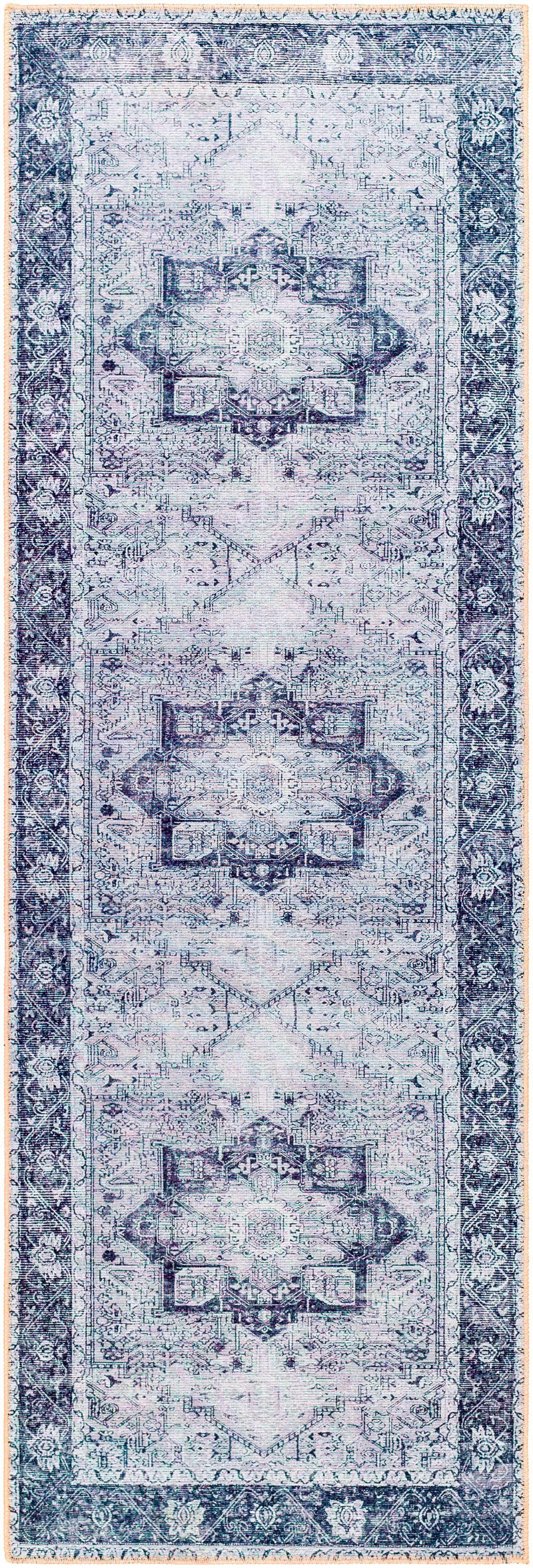 Rosman Gray Washable Area Rug by Hauteloom