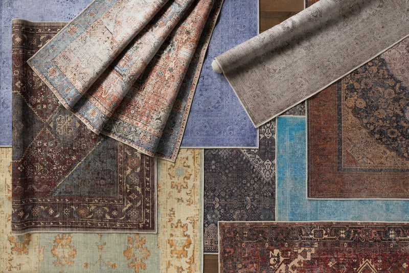Kittrell Vintage Flat Pile Washable Rug - Clearance by Boutique Rugs