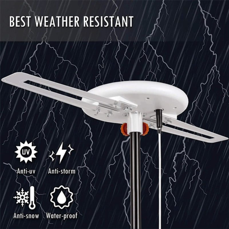 Amplified Outdoor Long Range Omni Directional Digital HDTV Antenna, 150 Miles (SAK91588) by SAKSBY WHOLESALE