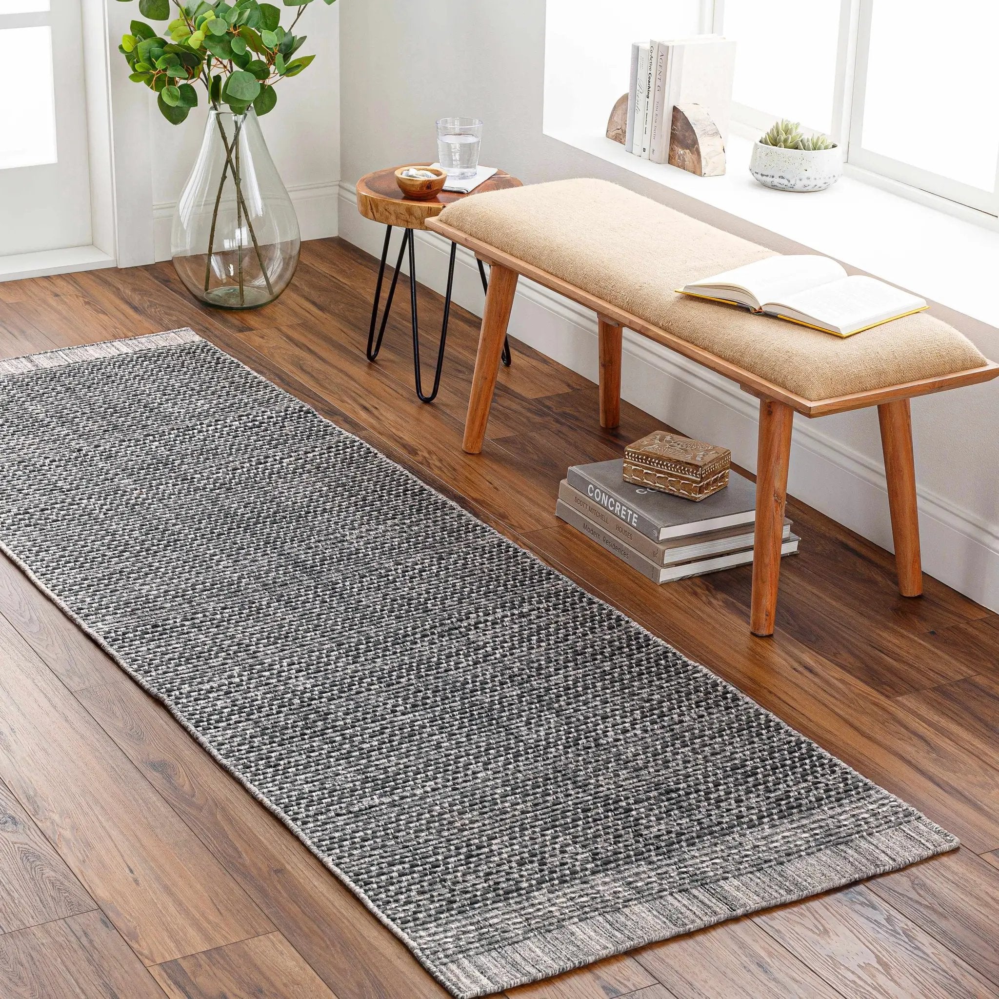 Yong Hand Loomed Gray Rug - Clearance by Boutique Rugs