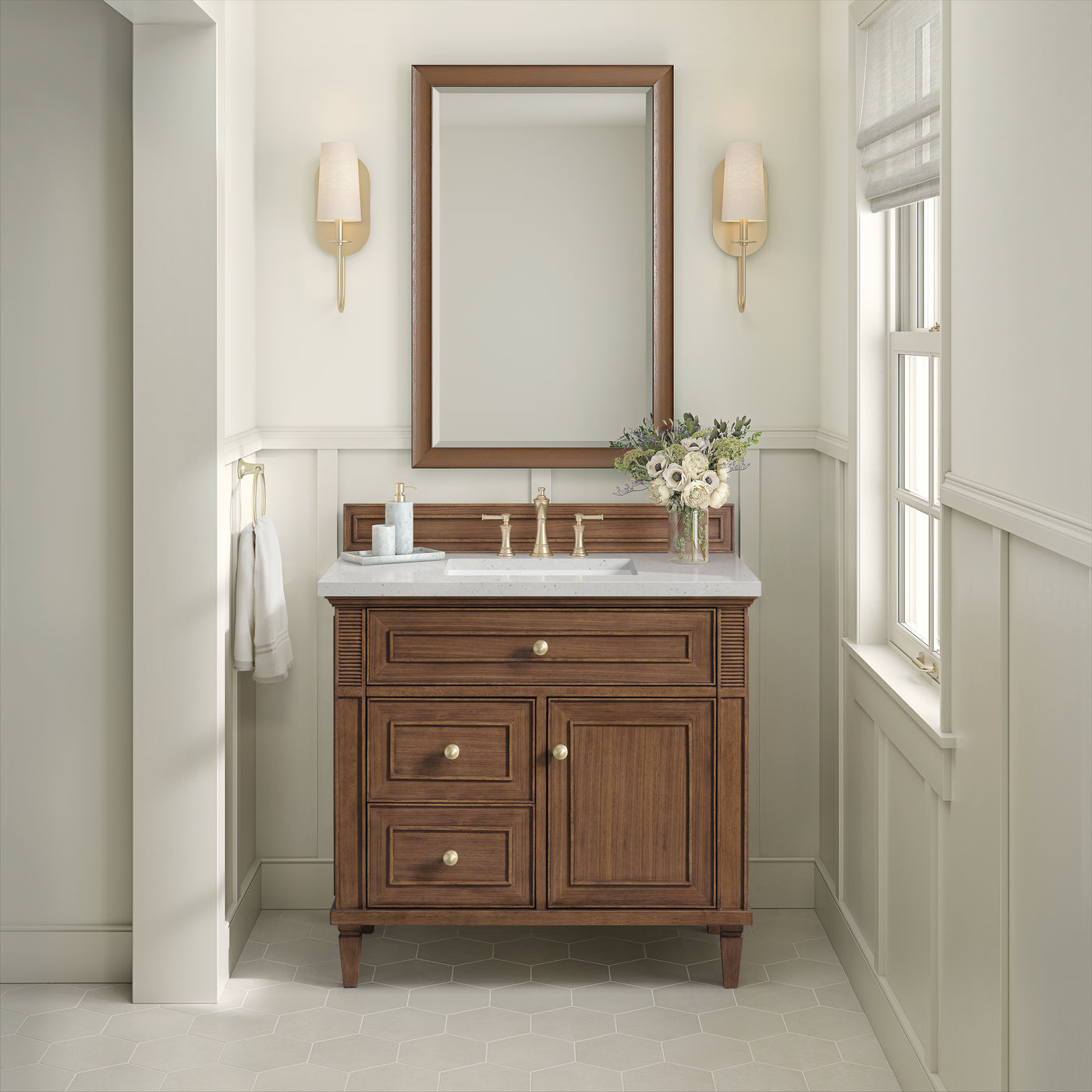 James Martin Lorelai 36" Single Bathroom Vanity, Mid-Century Walnut by James Martin