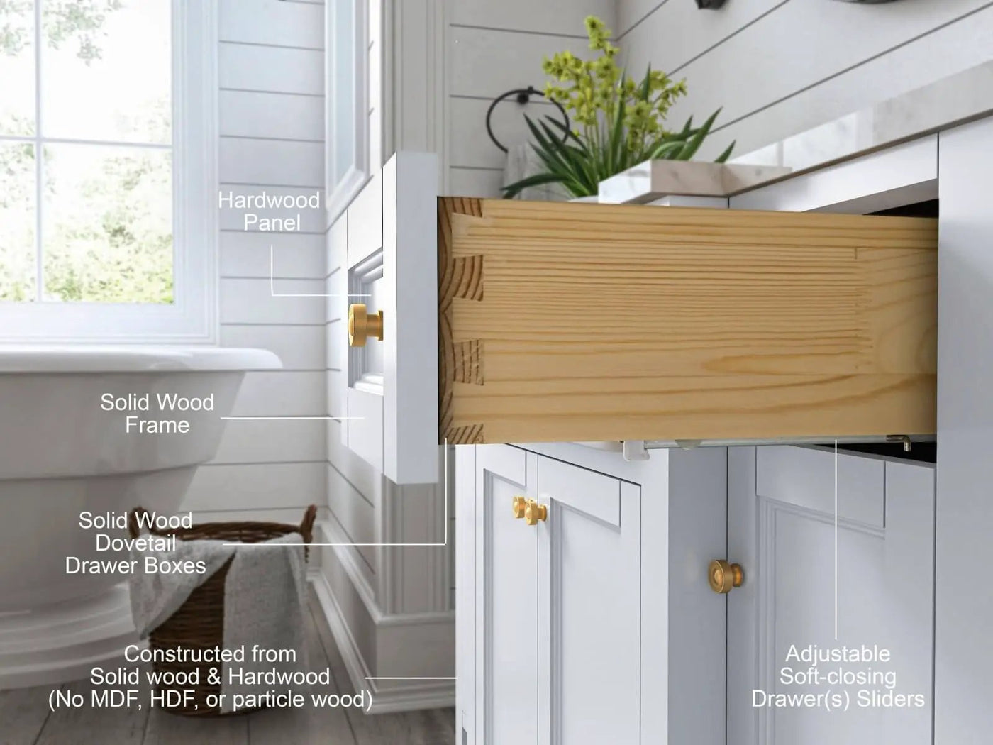 Adeline 48" Bath Vanity Set by Ancerre Designs