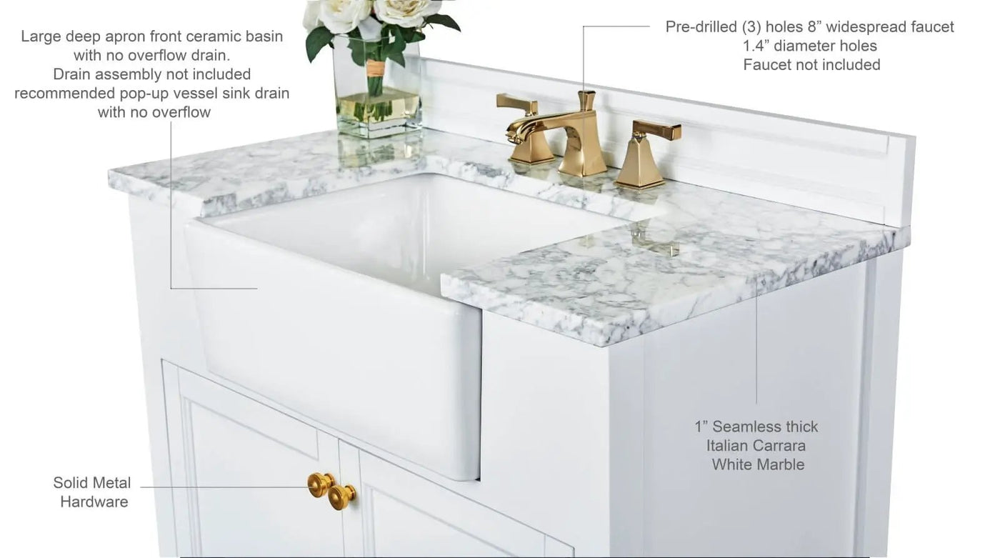 Adeline 36" Bath Vanity Set by Ancerre Designs