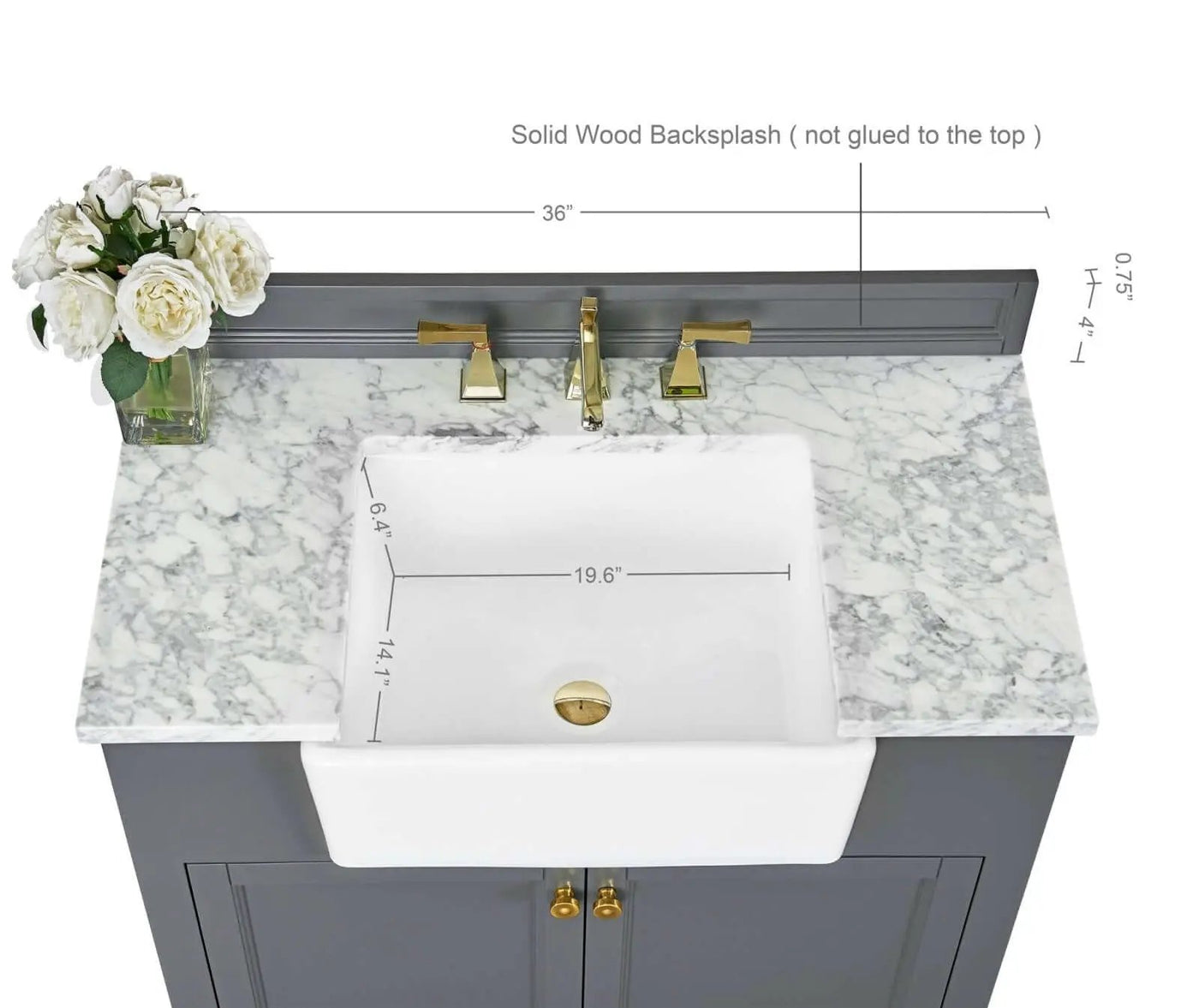 Adeline 36" Bath Vanity Set by Ancerre Designs