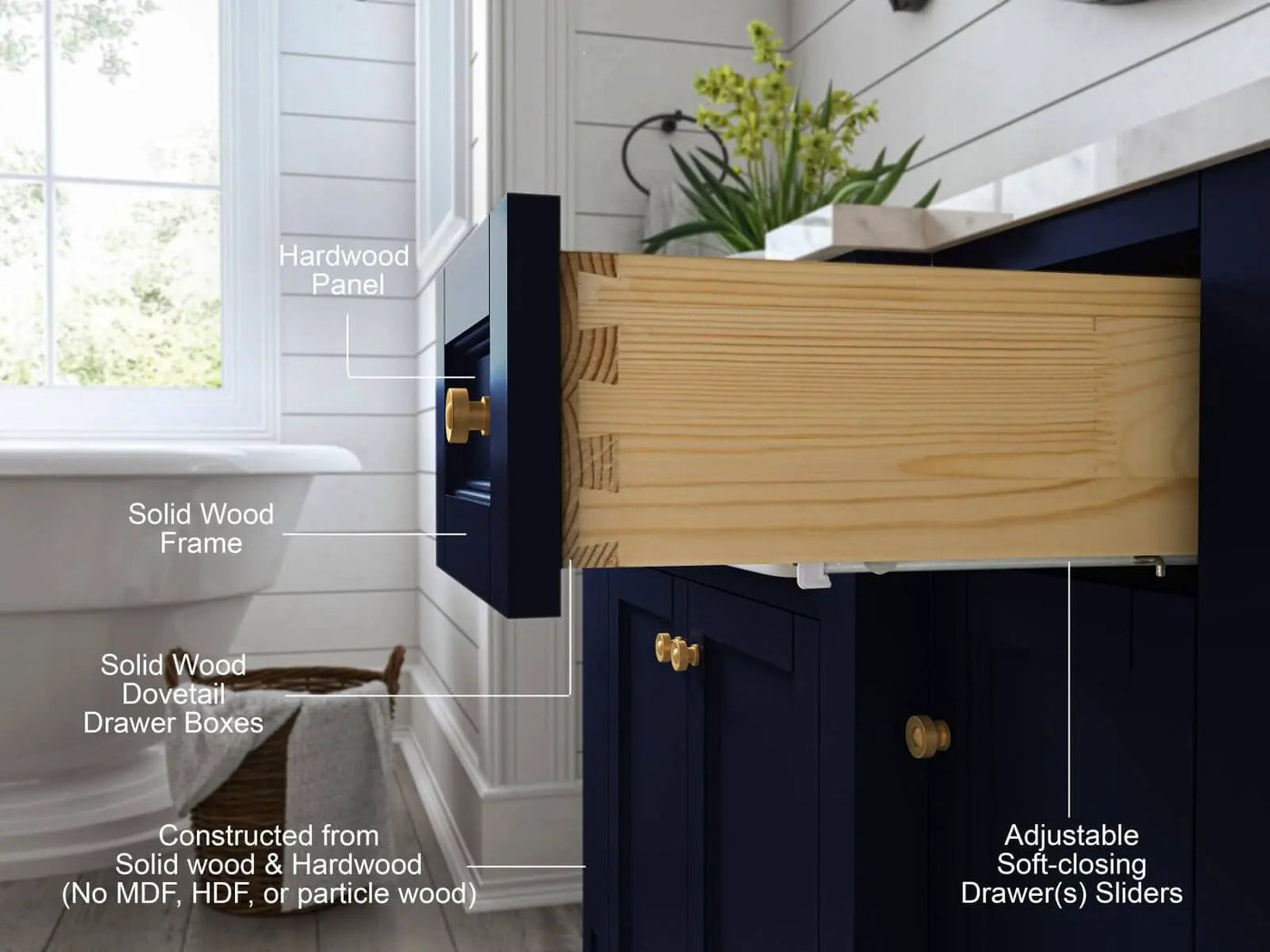 Adeline 48" Bath Vanity Set by Ancerre Designs