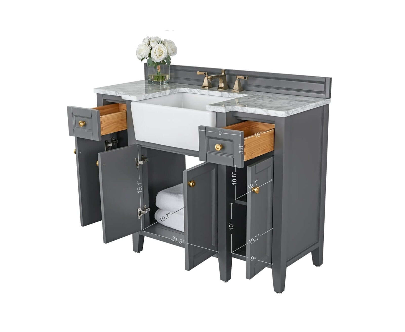 Adeline 48" Bath Vanity Set by Ancerre Designs