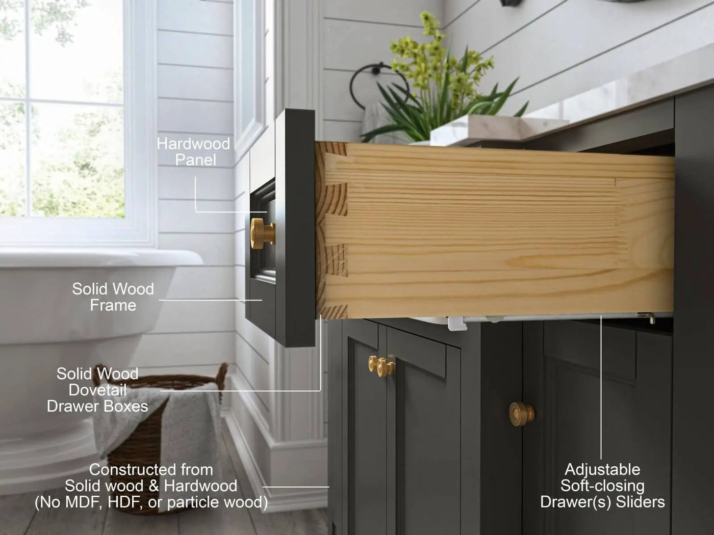 Adeline 48" Bath Vanity Set by Ancerre Designs