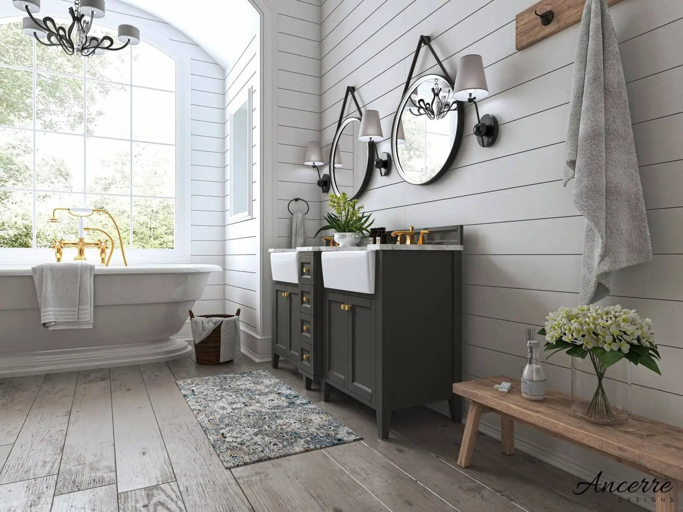 Adeline 60" Bath Vanity Set by Ancerre Designs