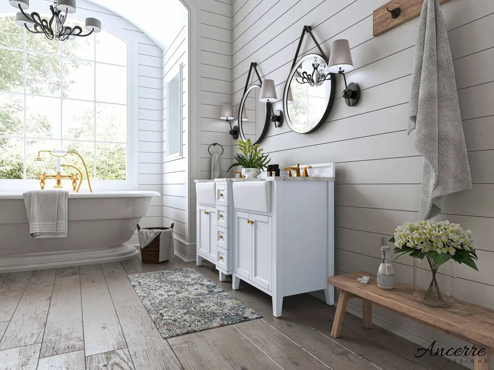 Adeline 60" Bath Vanity Set by Ancerre Designs