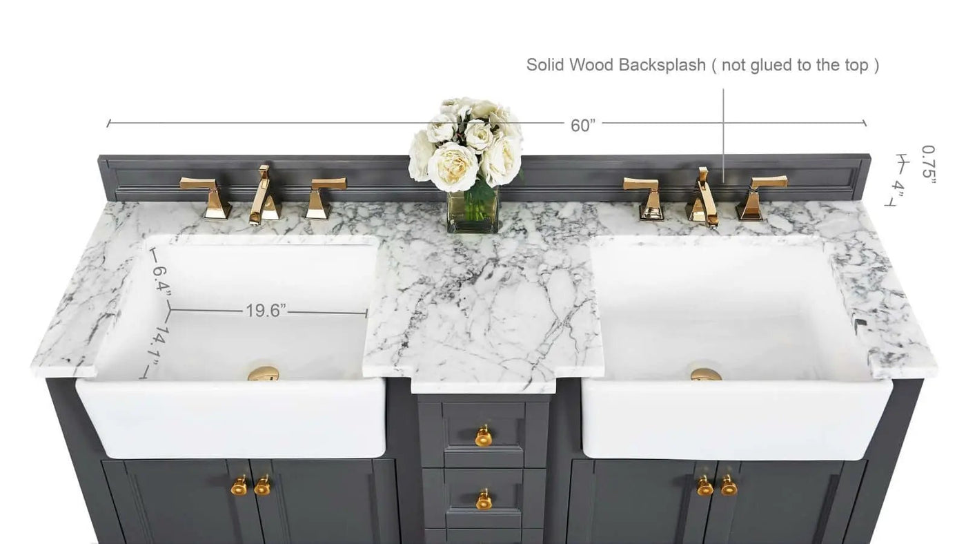 Adeline 60" Bath Vanity Set by Ancerre Designs